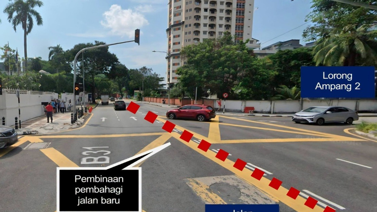 DBKL Permanently Closes Two Traffic Intersections on Jalan Ampang for Upgrade Project