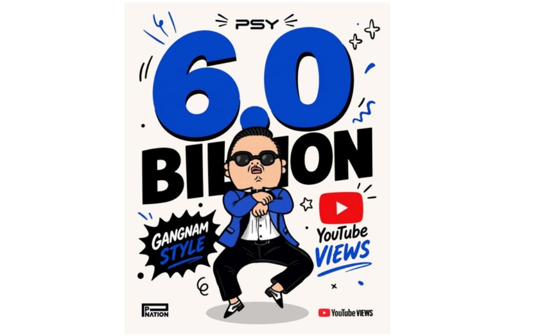 Psy's 'Gangnam Style' Becomes First K-pop Video to Surpass 6 Billion YouTube Views
