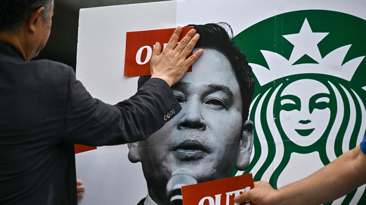 South Korean police question Starbucks operator executive over 'Tank Day' promotional blunder
