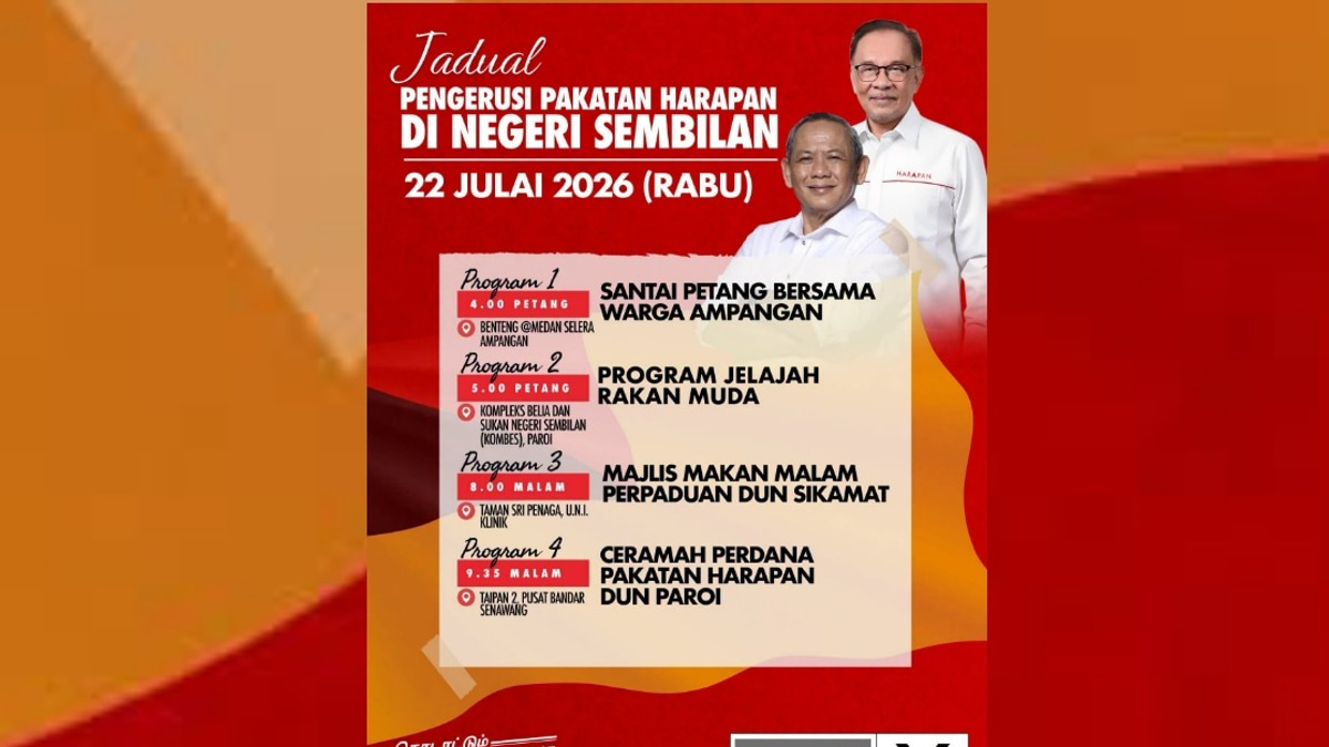 Anwar Launches Negeri Sembilan Campaign Push With Four-Stop Seremban Tour