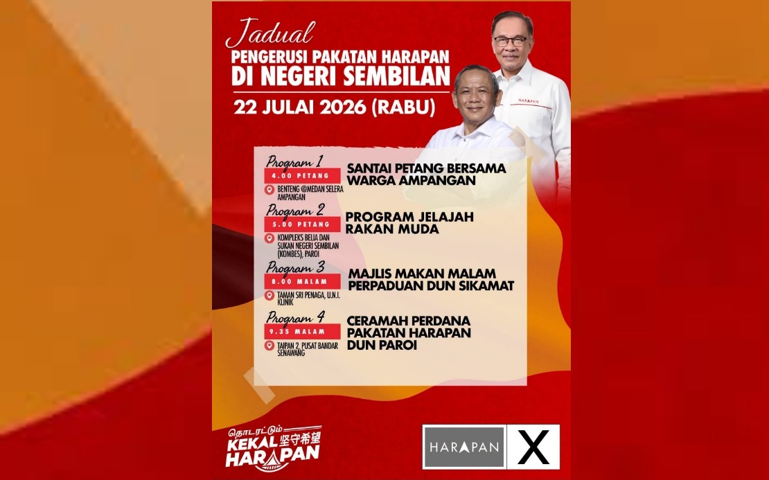 Anwar Launches Negeri Sembilan Campaign Push With Four-Stop Seremban Tour