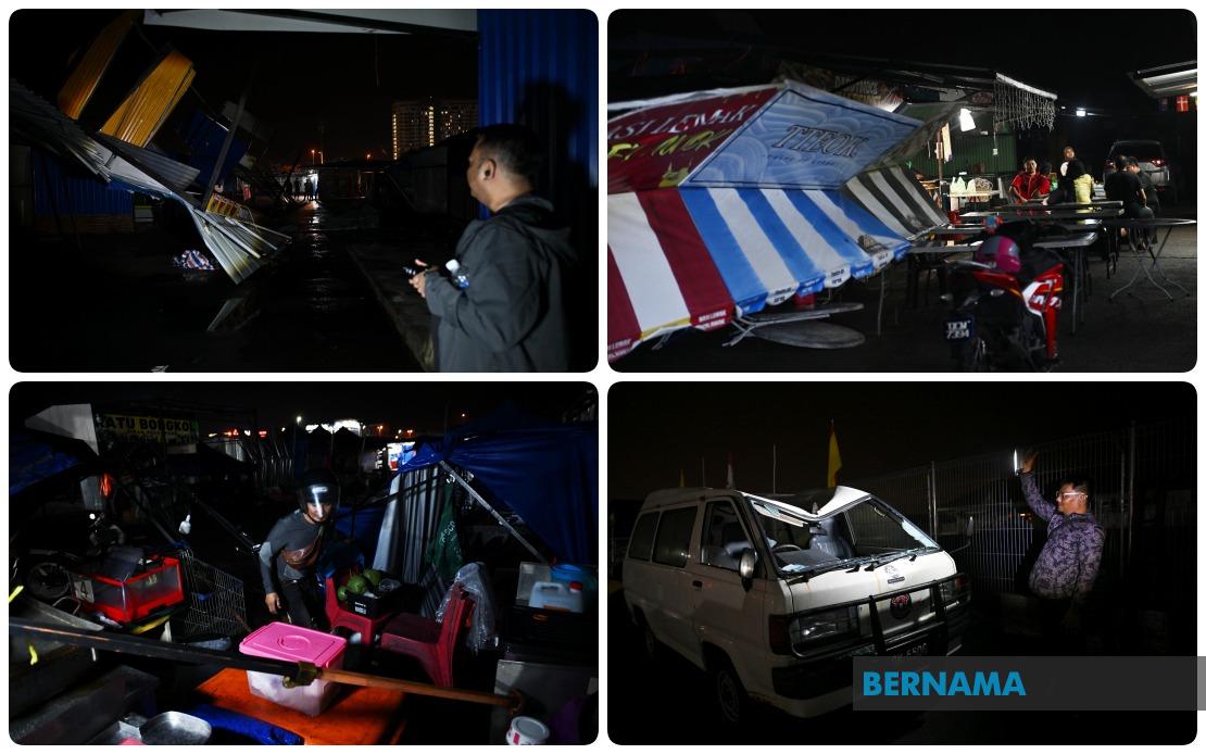 Violent Storm Devastates Kuching Night Market, Forces Closure and Heavy Losses