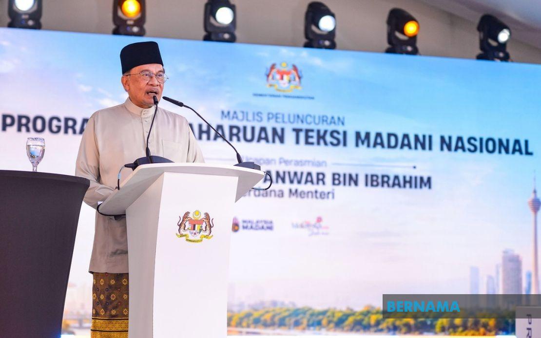 PM Anwar Doubles Taxi Modernisation Push With Extra RM10 Million Investment