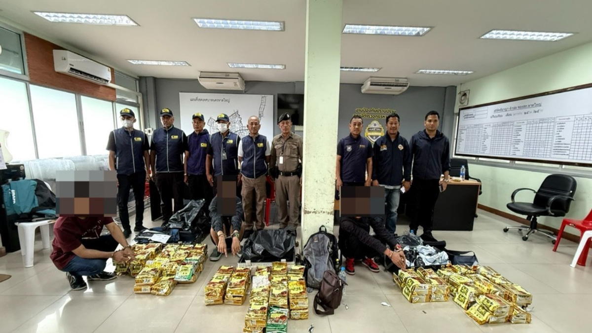Three Malaysians Arrested In Thailand With 87 Kg Methamphetamine Haul