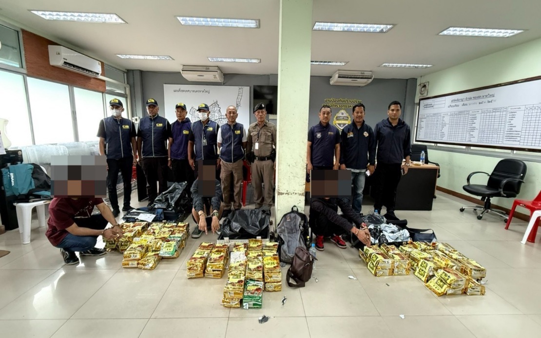 Three Malaysians Arrested In Thailand With 87 Kg Methamphetamine Haul