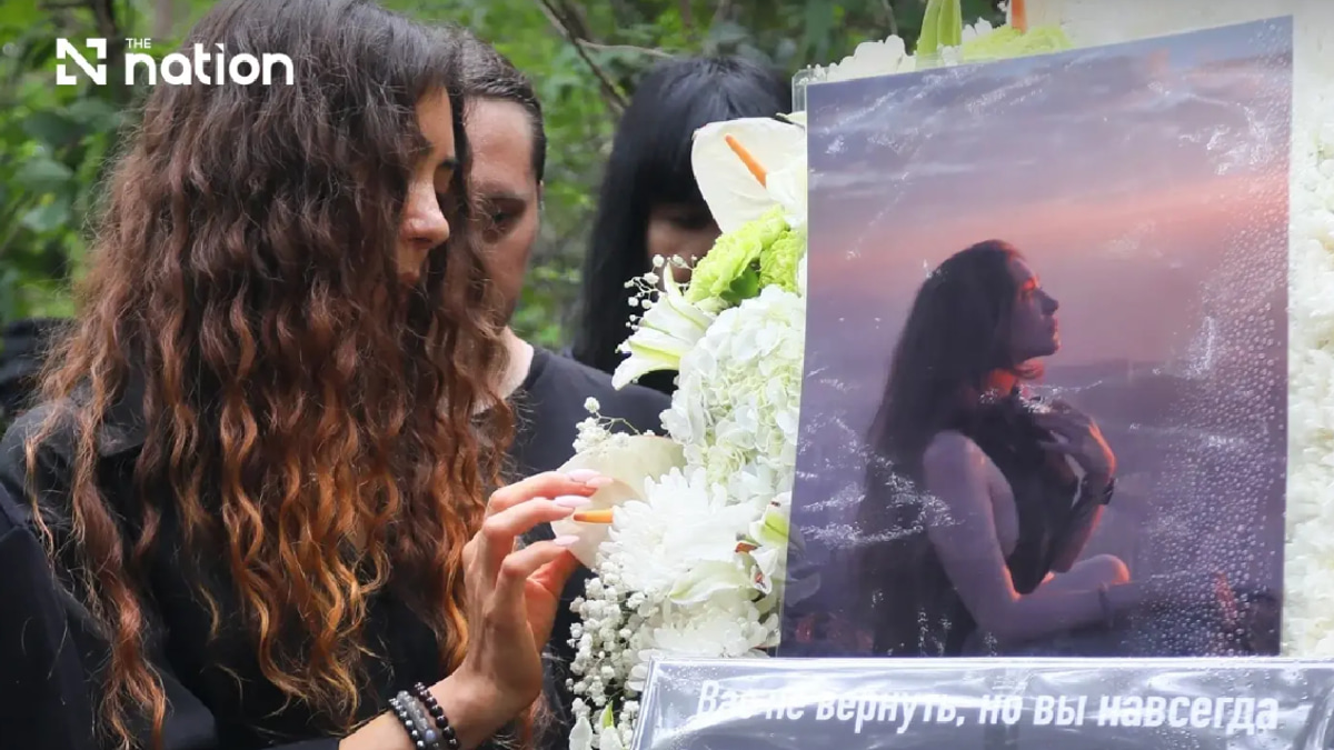Russian siblings' mother thanks Thailand at Chon Buri memorial for slain pair and Thai family