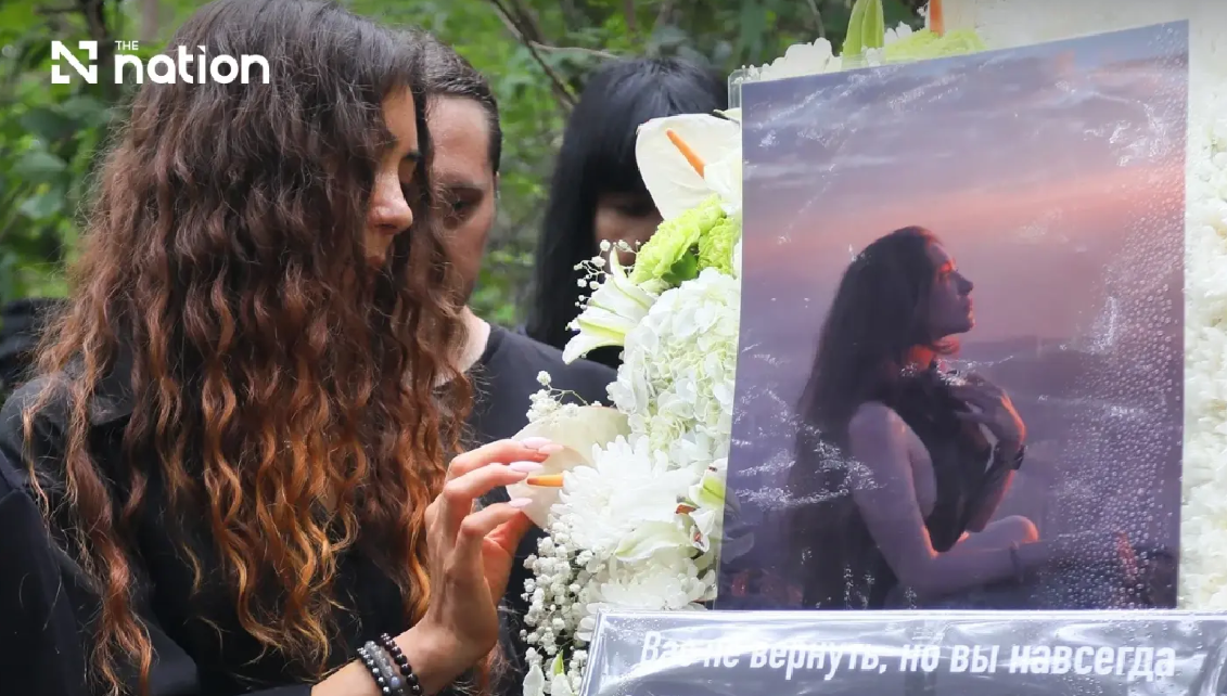 Russian siblings' mother thanks Thailand at Chon Buri memorial for slain pair and Thai family
