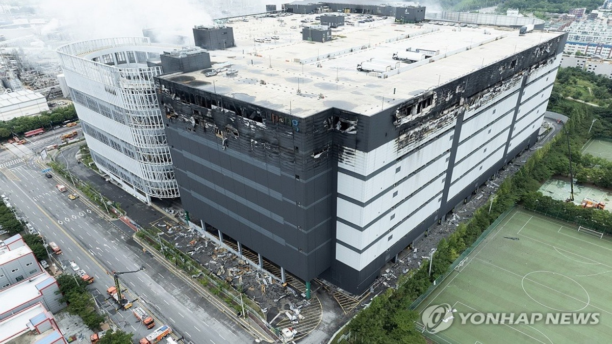 South Korea Battles Massive Warehouse Fire for Over Two Days in Incheon