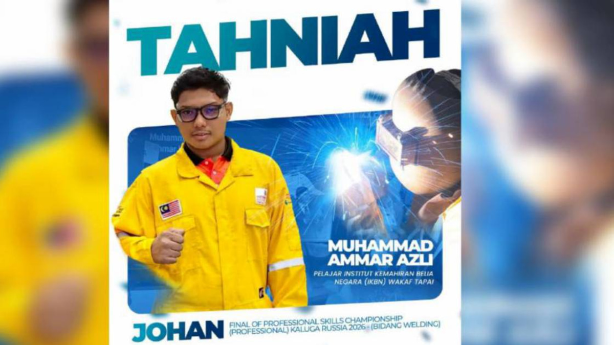 Ahmad Zahid hails welding champion from Wakaf Tapai skills institute