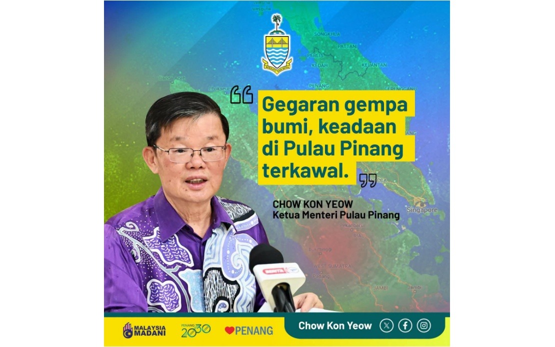 Penang Remains Calm After Indonesian Earthquake Triggers Tremors Across State