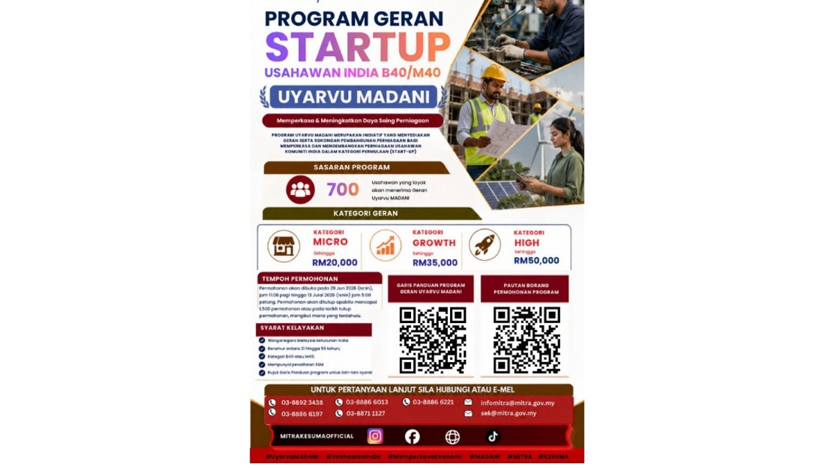 Uyarvu MADANI Grant Applications Now Open for Indian Business Entrepreneurs