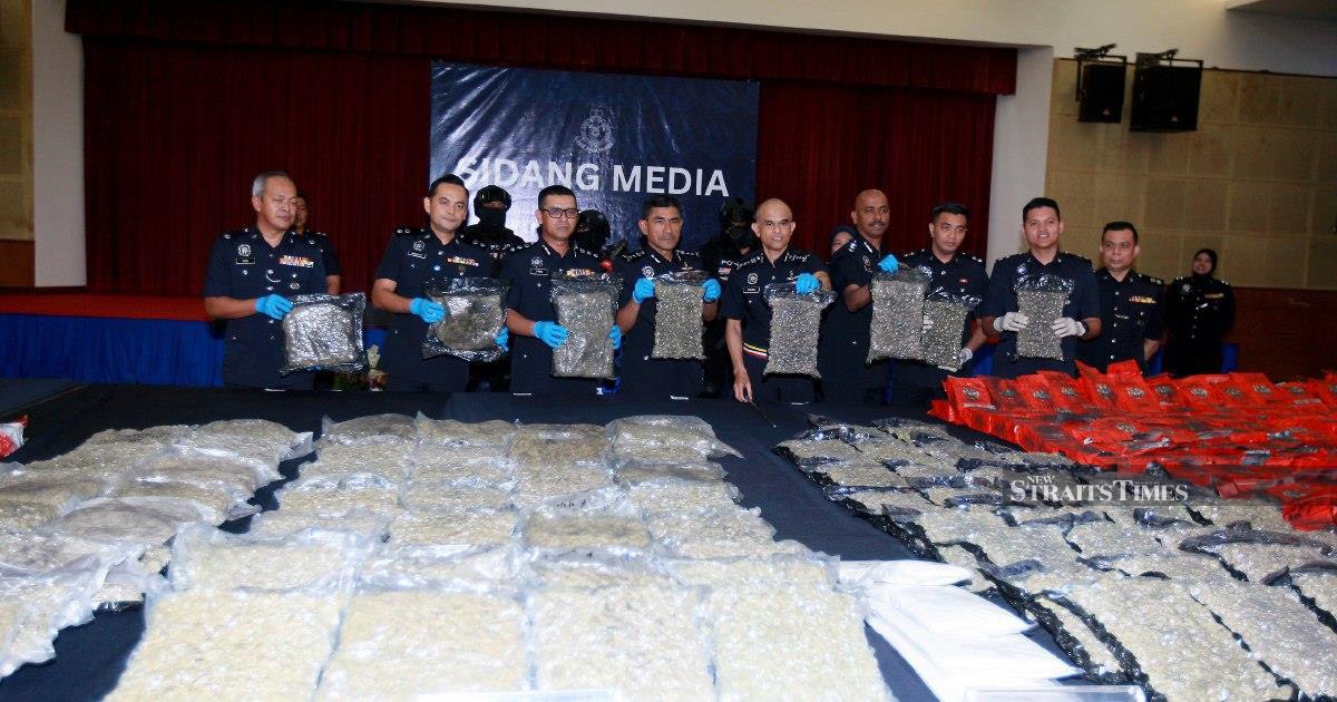 Police Bust Major Drug Trafficking Network, Seize 600kg Worth RM37.5 Million