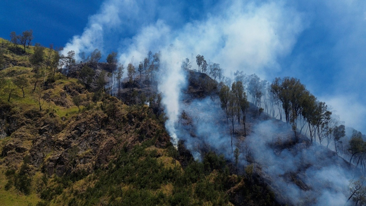 Indonesia Closes Mount Bromo to Visitors as Wildfires Ravage East Java Region