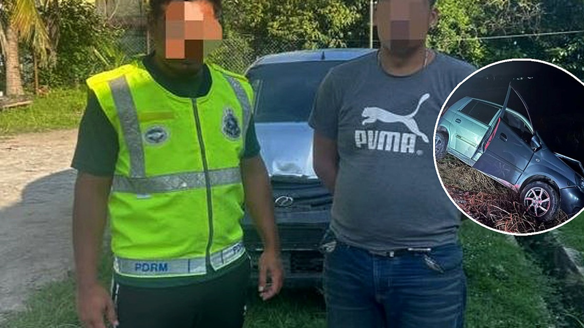 Driver detained after ramming GOF vehicle during high-speed pursuit in Kelantan