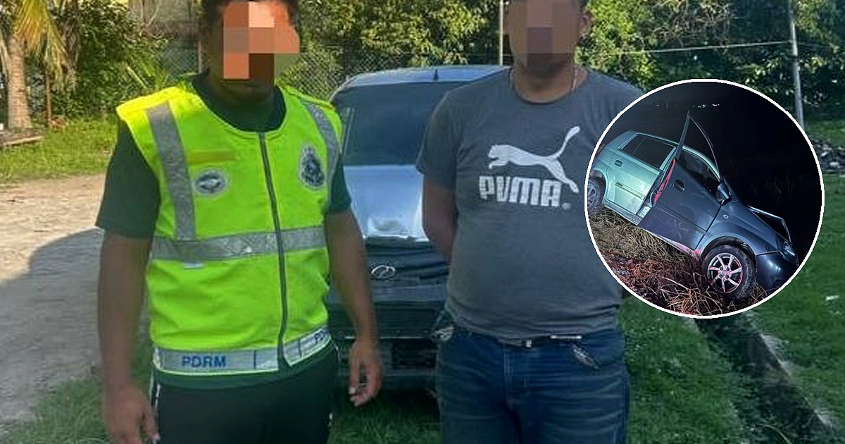 Driver detained after ramming GOF vehicle during high-speed pursuit in Kelantan