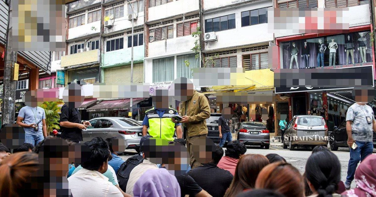 Immigration enforcement operation nets 111 undocumented migrants in Jalan Kenanga raid