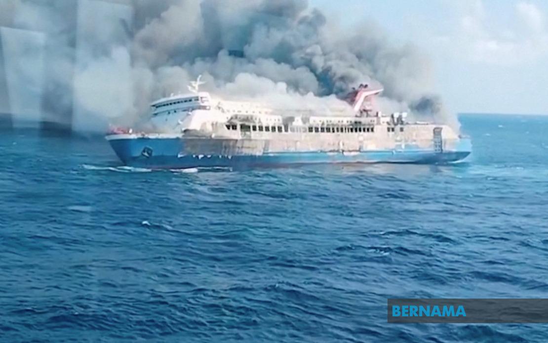 Five Dead, 41 Missing After Ferry Fire Off Madura; Rescue Operations Ongoing
