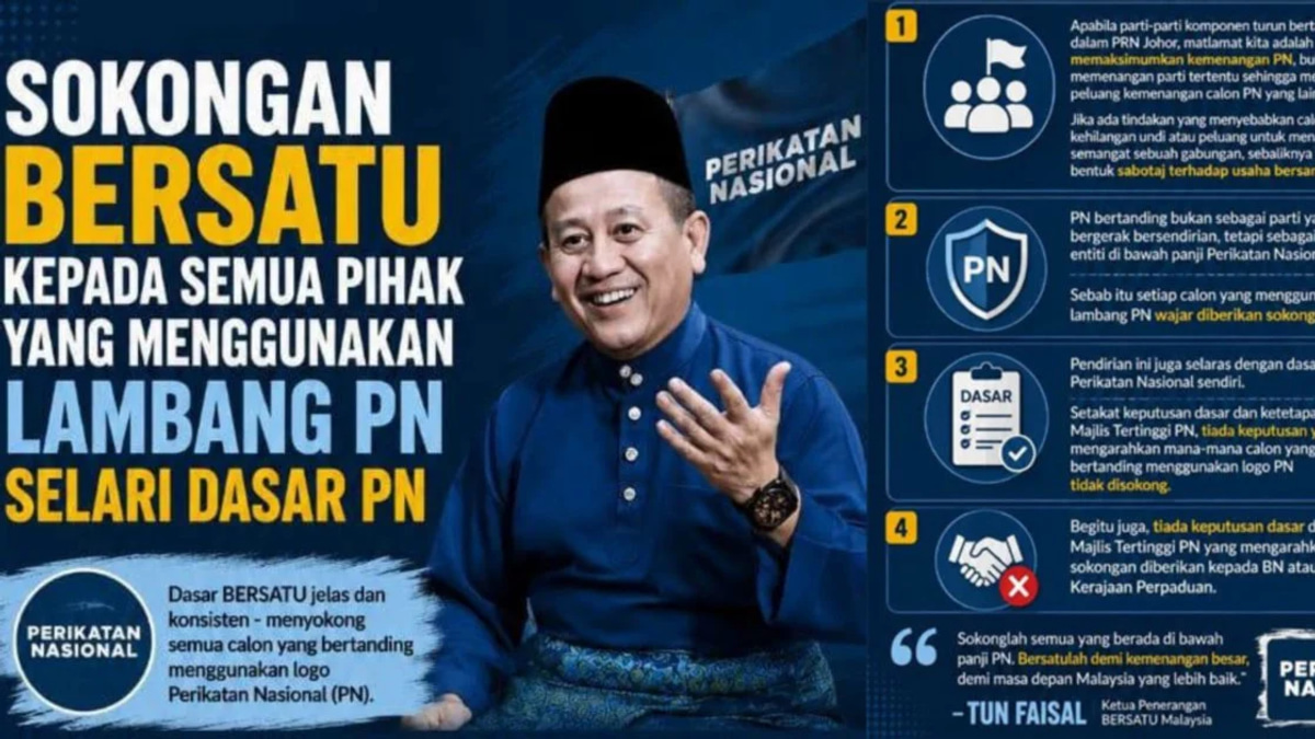 Bersatu accuses own members of undermining PN's Johor campaign