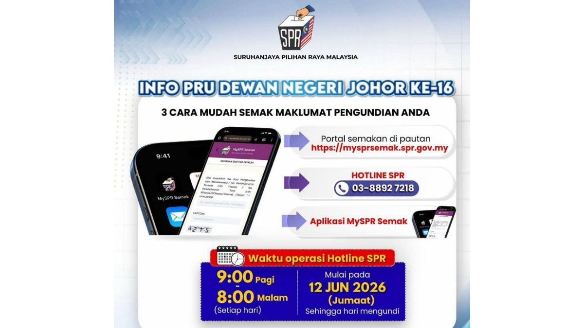 EC Urges Johor Voters to Verify Polling Stations Before Saturday's Election