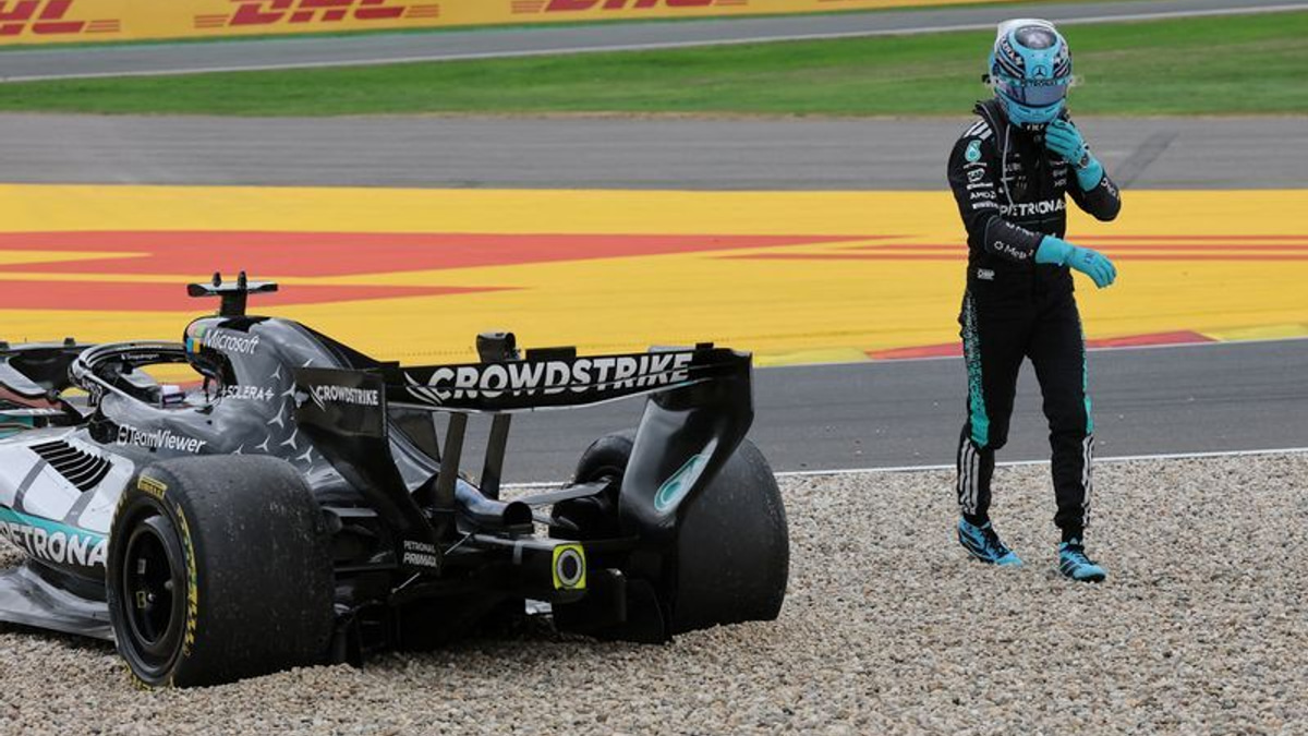 Russell 'numb to the disappointment' after Belgian GP crash derails title bid