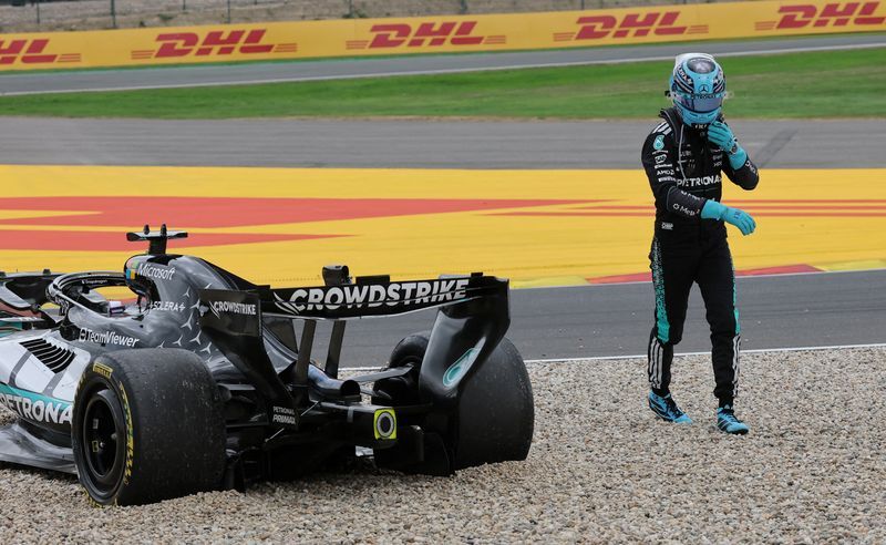 Russell 'numb to the disappointment' after Belgian GP crash derails title bid