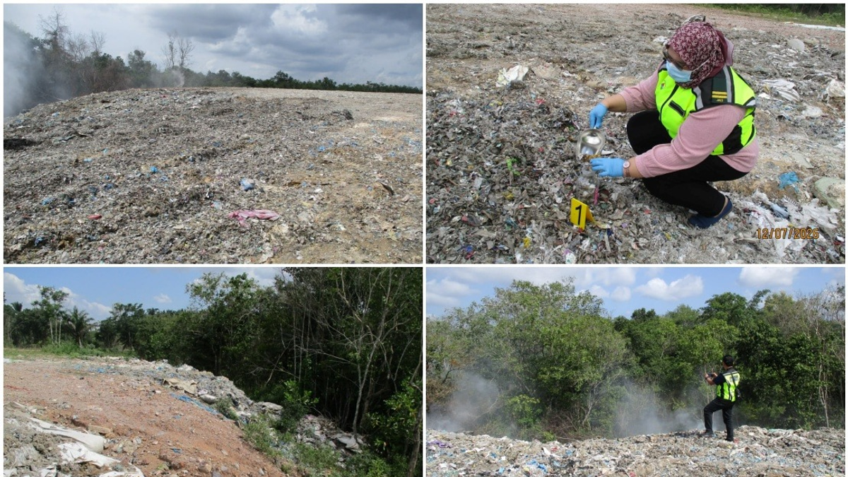 Kedah Authorities Shut Down Illegal Dumping Site with Open Burning in Bukit Banyan