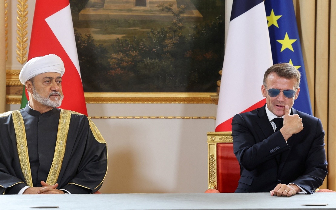 Macron's Aviator Sunglasses Return: Eye Condition Explains French Leader's Stylish Accessory at Oman Meeting
