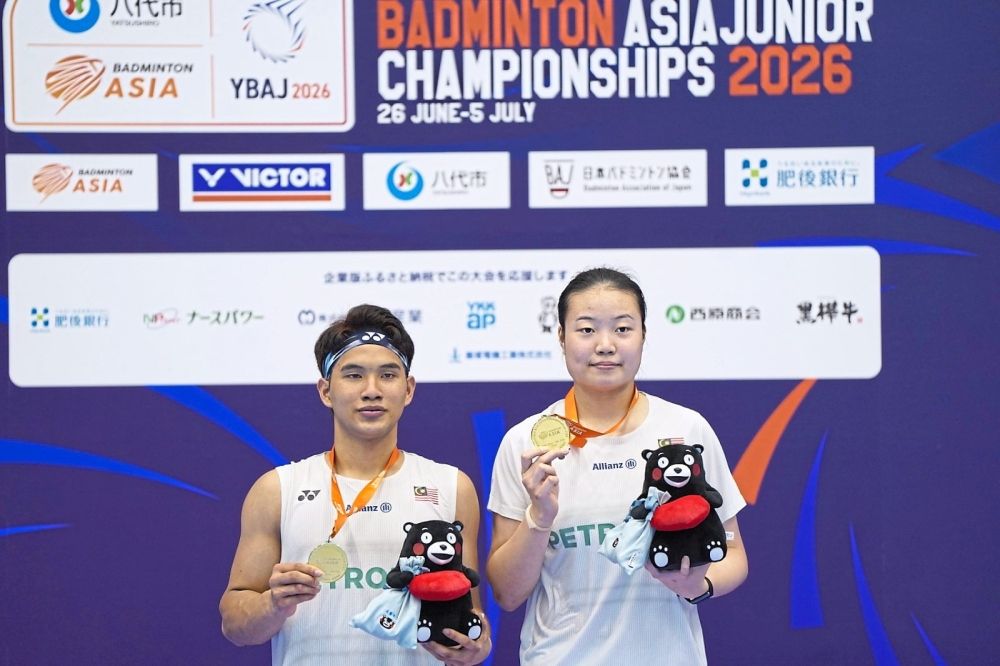 Redzuan-Zi Yu End 19-Year Malaysian Title Drought at Asian Junior Championships