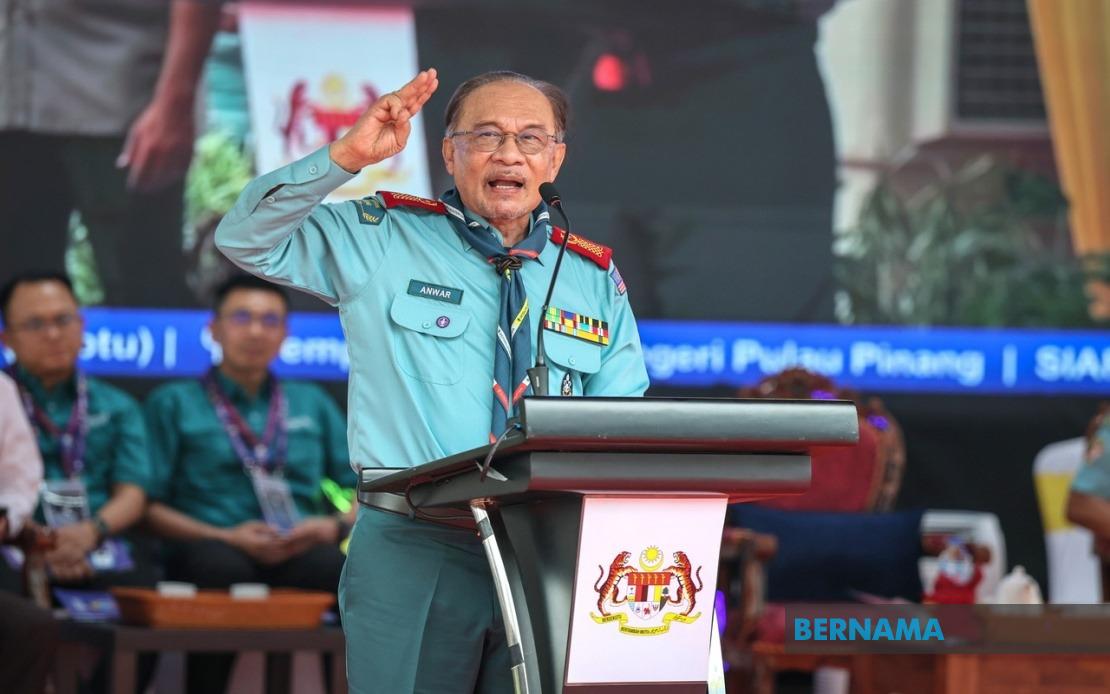 Nation's Progress Requires Morally Grounded Youth, Says Anwar at Scout Jamboree