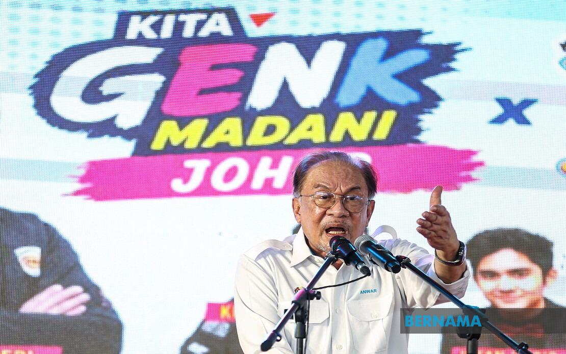 PH's Johor Campaign Focuses on Policy Platform, Not Political Conflict, Says PM Anwar