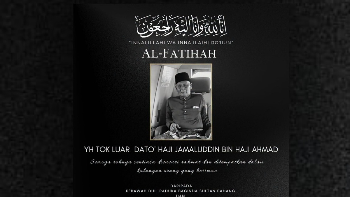 Pahang Sultan, Tengku Ampuan Mourn Passing of Tok Luar Datuk Jamaluddin Ahmad