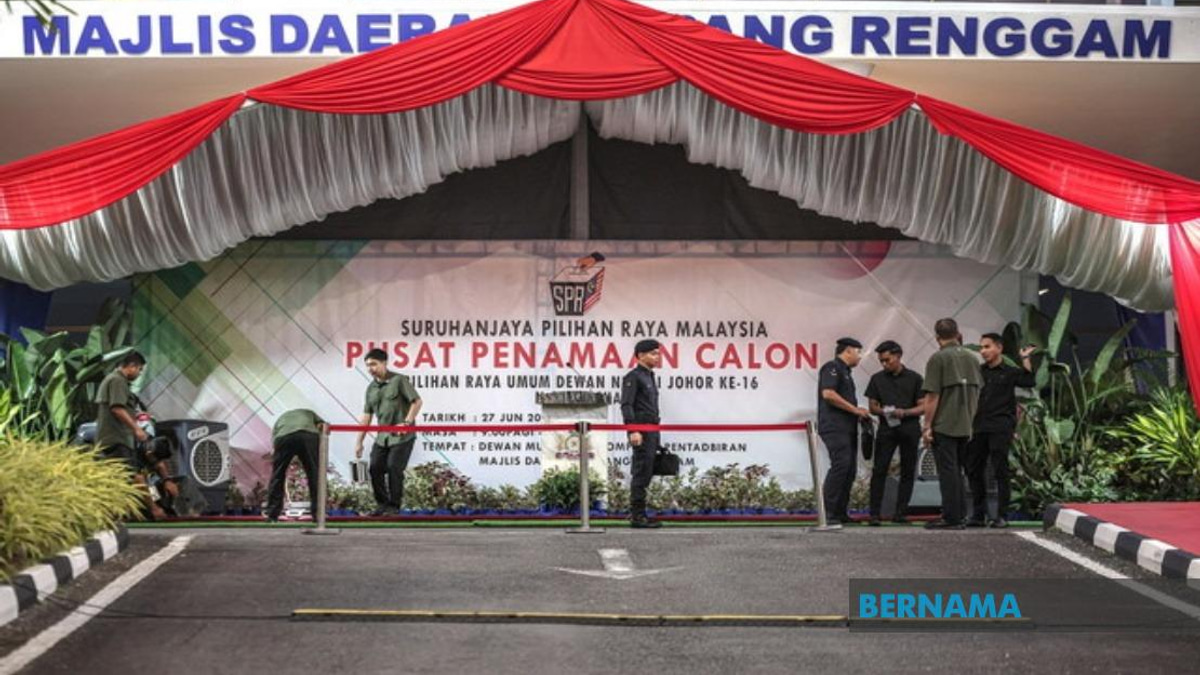 Johor State Election Kicks Off: 56 Nomination Centres Begin Candidate Registration
