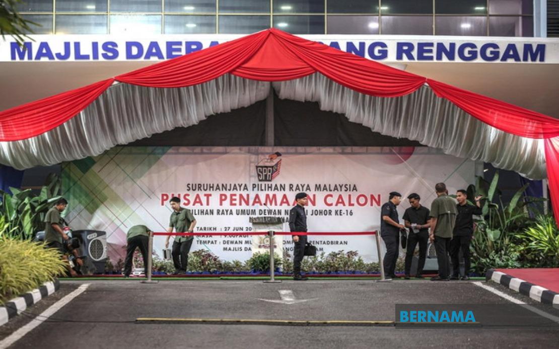 Johor State Election Kicks Off: 56 Nomination Centres Begin Candidate Registration