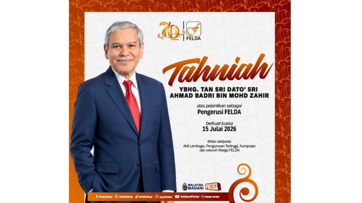 Tan Sri Ahmad Badri Appointed FELDA Chairman to Lead Agricultural Sector Transformation
