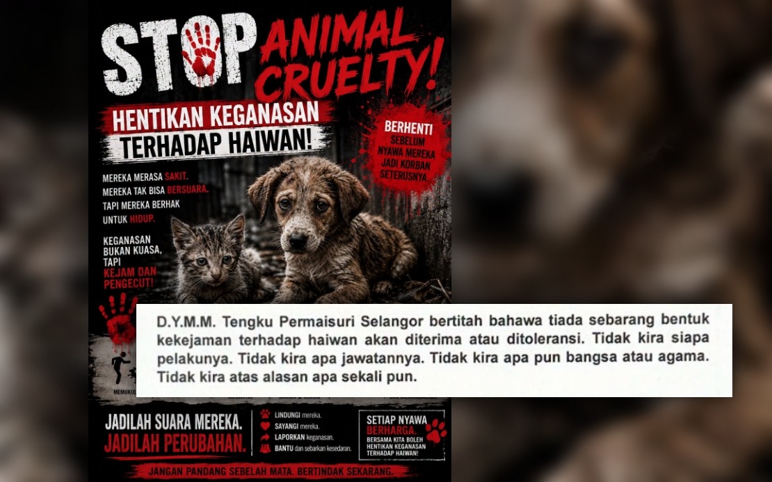 Tengku Permaisuri of Selangor Denounces Animal Cruelty, Calls for Tougher Laws