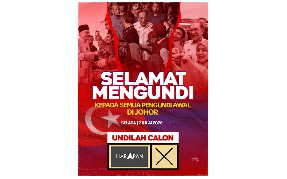Anwar Urges Johor Early Voters to Choose Harapan for State's Future