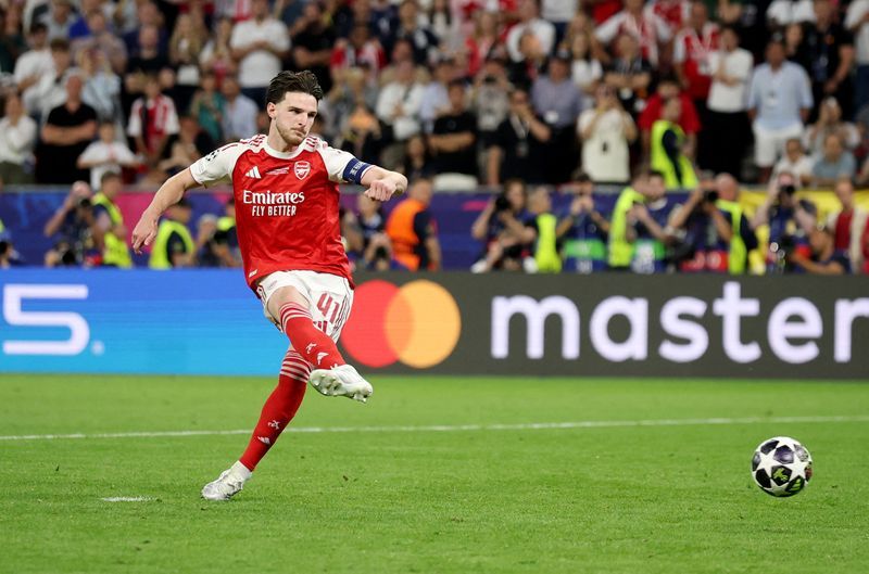 Arsenal's Rice, Saka and Zubimendi ready for Community Shield clash with Manchester City
