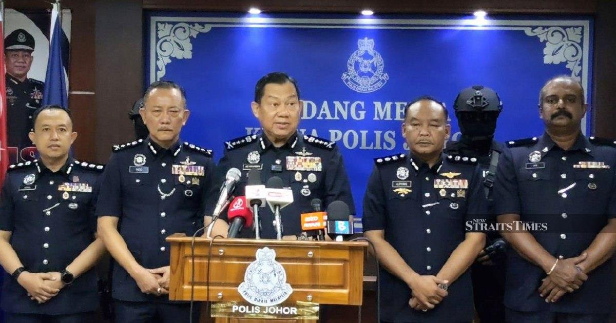 Police Seize RM3.04m Methamphetamine Cache in Johor Baru, Arrest Eight Including Teenage Drug Courier