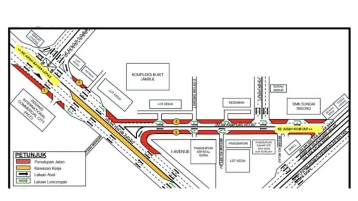 Penang Roads Set for 75-Day Closure as Mutiara LRT Project Advances