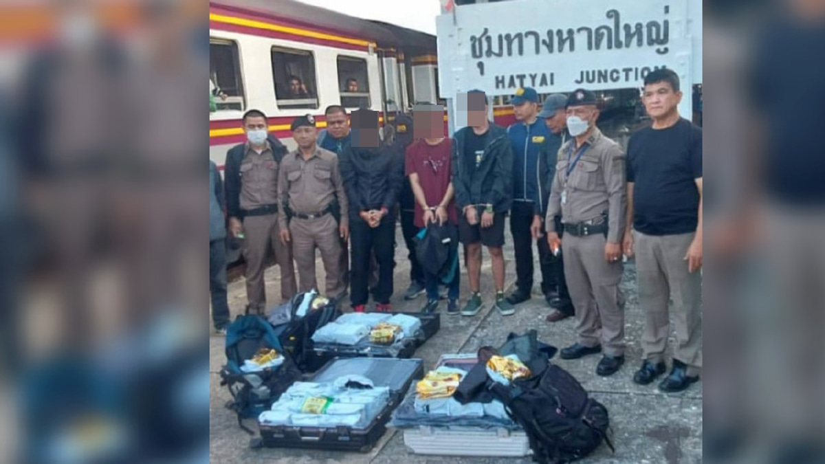 Three Malaysians Arrested in Hat Yai with RM4.3 Million in Methamphetamine