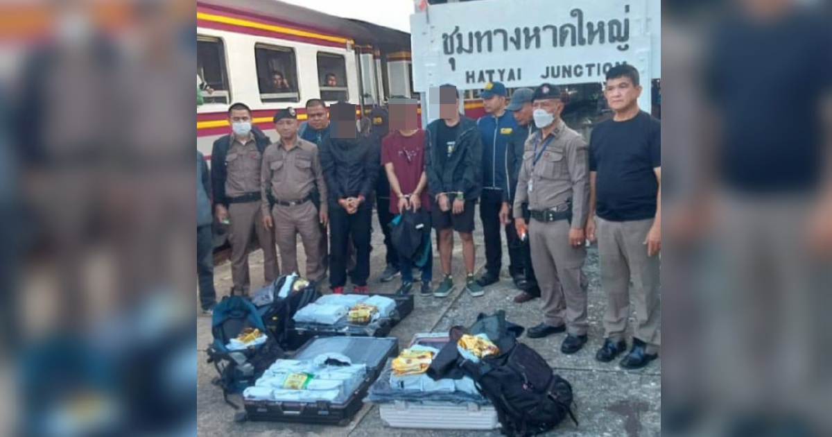 Three Malaysians Arrested in Hat Yai with RM4.3 Million in Methamphetamine