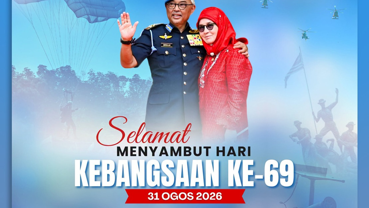 Sultan Pahang and Tengku Ampuan Mark 69th National Day with Call for Unity