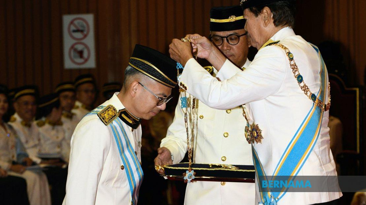 Communications Minister Fahmi Fadzil Receives Datuk Seri Honour at Penang Investiture Ceremony