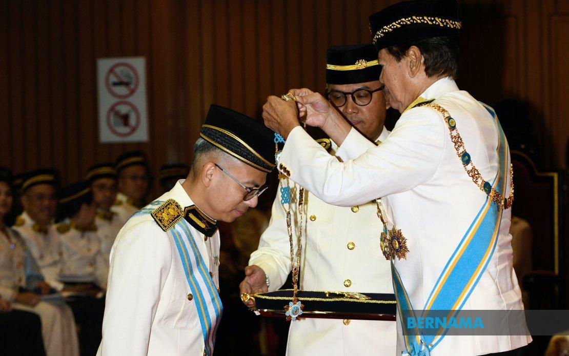 Communications Minister Fahmi Fadzil Receives Datuk Seri Honour at Penang Investiture Ceremony