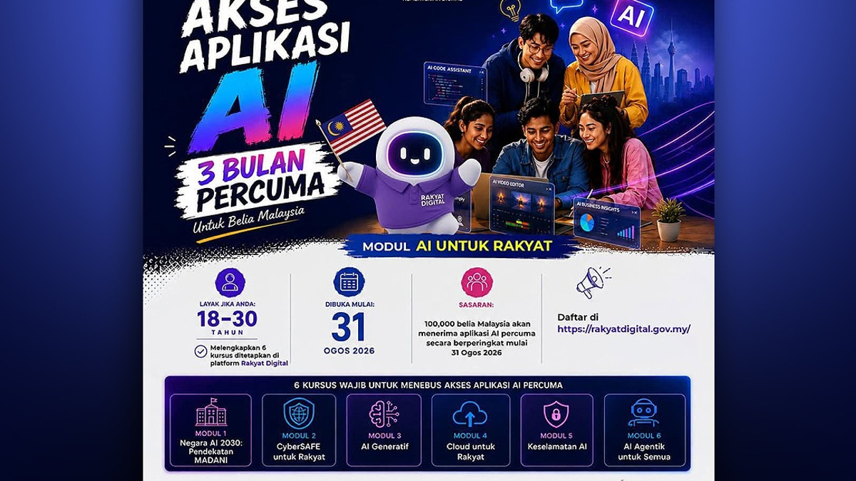 Government Launches Free AI Training Programme Targeting 100,000 Young Malaysians