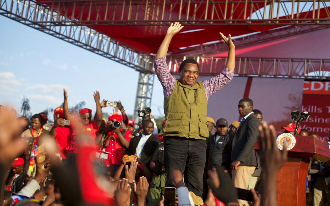 Hichilema Surges Toward Second Term as Zambian President with Commanding Electoral Lead