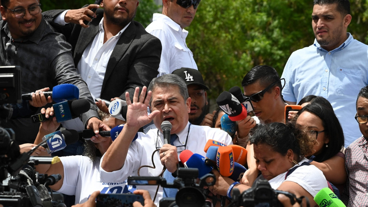 Honduran ex-President Freed to Continue Trial After Trump Pardon