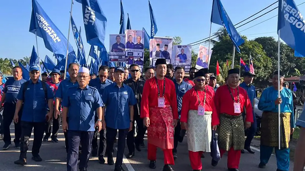 Muhyiddin leads rally for Bersatu's Bukit Kepong candidate as PN mobilises support