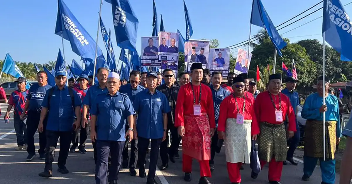 Muhyiddin leads rally for Bersatu's Bukit Kepong candidate as PN mobilises support
