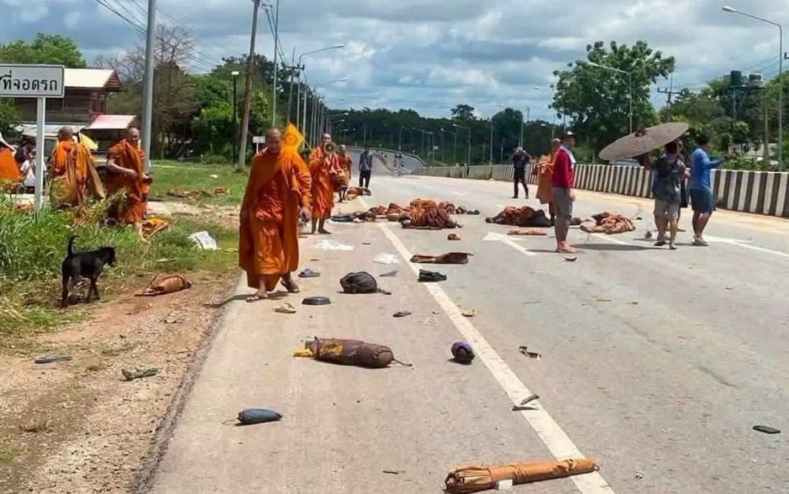Eight Monks Die as Truck Strikes Pilgrimage Group in Thailand